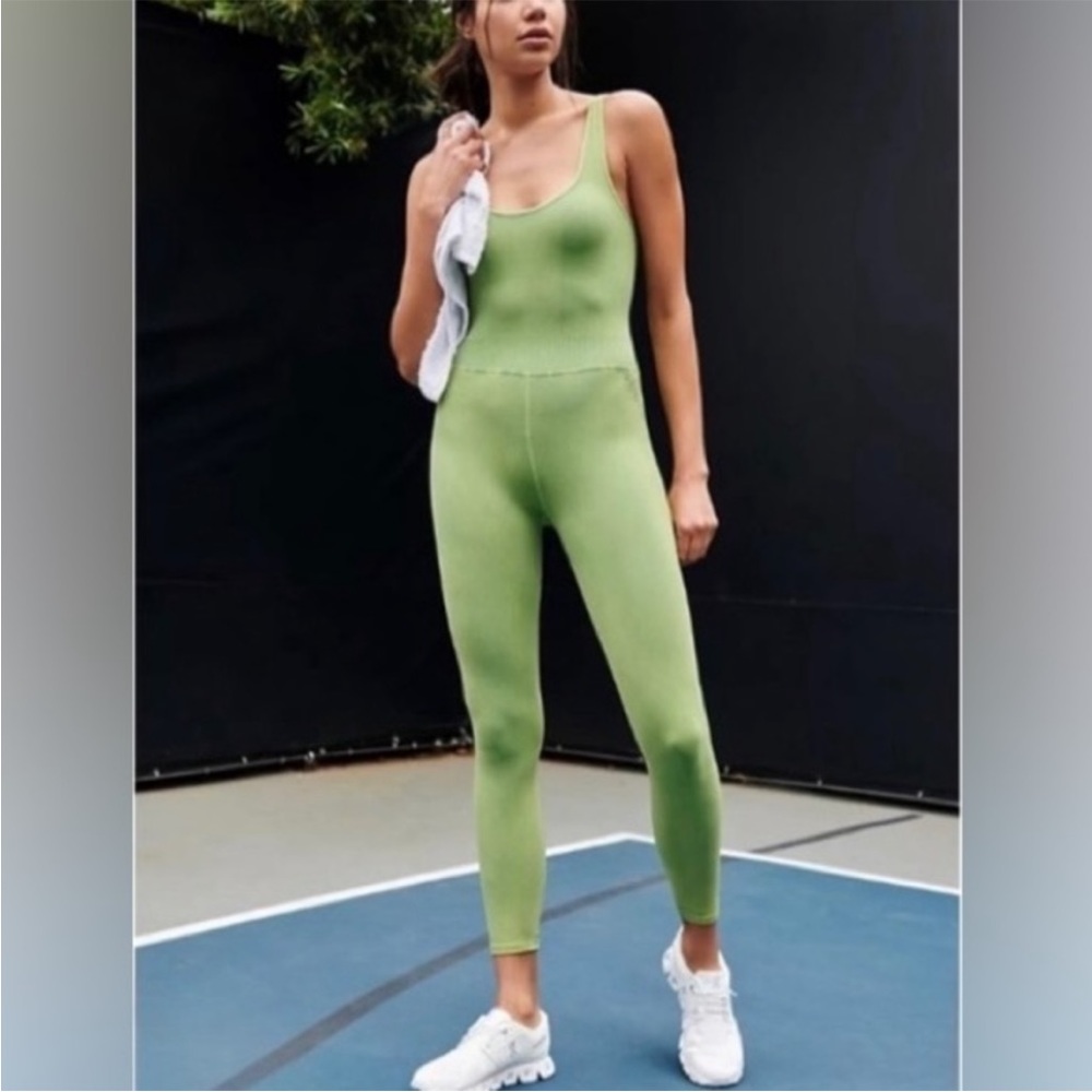 FP Movement Mineral Wash Lime Green Onesie
